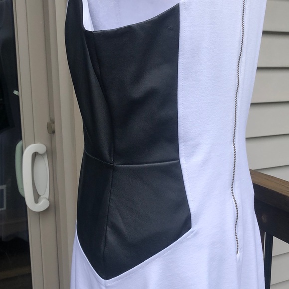 Express Faux Leather Ponte Knit Mini - Picture 17 of 17